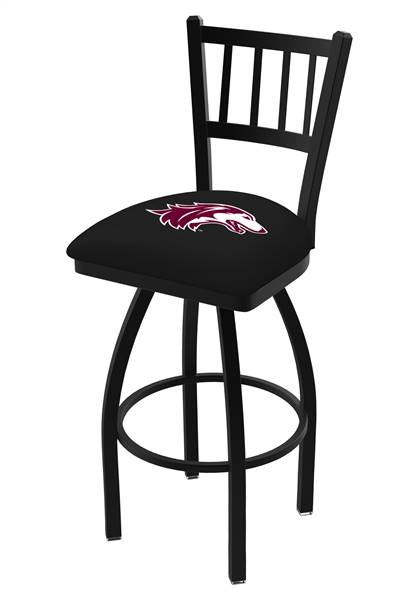 Southern Illinois 25" Swivel Counter Stool with Black Wrinkle Finish  