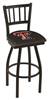 Texas Tech 25" Swivel Counter Stool with Black Wrinkle Finish  