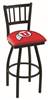 Utah 25" Swivel Counter Stool with Black Wrinkle Finish  