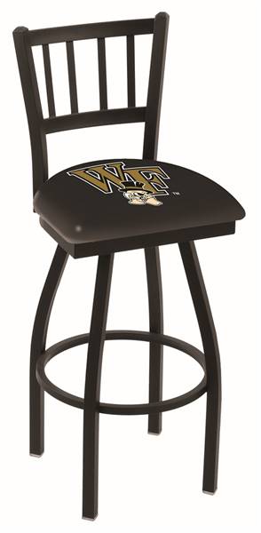 Wake Forest 25" Swivel Counter Stool with Black Wrinkle Finish  