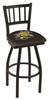 Wichita State 25" Swivel Counter Stool with Black Wrinkle Finish  