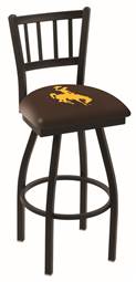 Wyoming 25" Swivel Counter Stool with Black Wrinkle Finish  