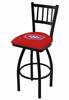 Montreal Canadiens 30" Swivel Bar Stool with Black Wrinkle Finish  