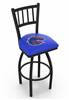 Boise State 30" Swivel Bar Stool with Black Wrinkle Finish  