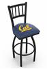 Cal 30" Swivel Bar Stool with Black Wrinkle Finish  