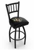 Central Florida 30" Swivel Bar Stool with Black Wrinkle Finish  