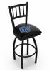 Grand Valley State 30" Swivel Bar Stool with Black Wrinkle Finish  