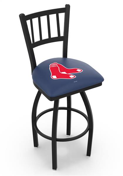 Boston Red Sox 30" Swivel Bar Stool with Black Wrinkle Finish  