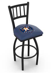 Houston Astros 30" Swivel Bar Stool with Black Wrinkle Finish  