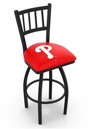 Philadelphia Phillies 30" Swivel Bar Stool with Black Wrinkle Finish  