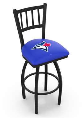 Toronto Blue Jays 30" Swivel Bar Stool with Black Wrinkle Finish  