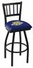Marquette 30" Swivel Bar Stool with Black Wrinkle Finish  