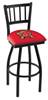 Maryland 30" Swivel Bar Stool with Black Wrinkle Finish  