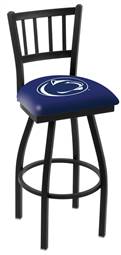 Penn State 30" Swivel Bar Stool with Black Wrinkle Finish  