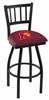 USC Trojans 30" Swivel Bar Stool with Black Wrinkle Finish  