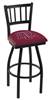 Texas A&M 30" Swivel Bar Stool with Black Wrinkle Finish  