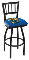 Kentucky "Wildcat" 30" Swivel Bar Stool with Black Wrinkle Finish  