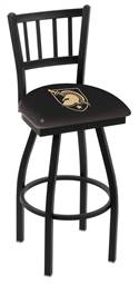 US Military Academy (ARMY) 30" Swivel Bar Stool with Black Wrinkle Finish  