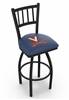 Virginia 30" Swivel Bar Stool with Black Wrinkle Finish  