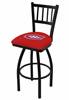 Montreal Canadiens 36" Swivel Bar Stool with Black Wrinkle Finish  