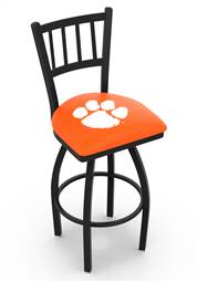 Clemson 36" Swivel Bar Stool with Black Wrinkle Finish  