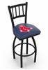 Boston Red Sox 36" Swivel Bar Stool with Black Wrinkle Finish  