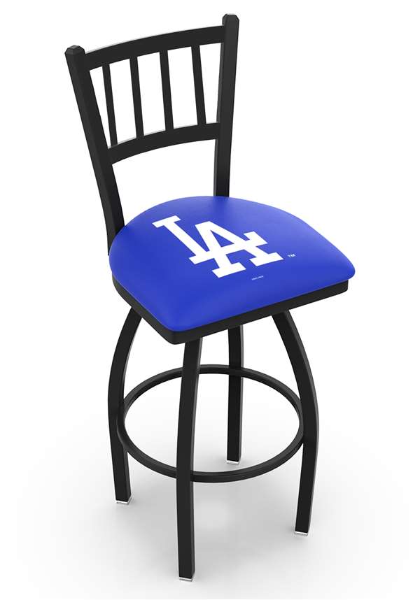 Los Angeles Dodgers 36" Swivel Bar Stool with Black Wrinkle Finish  