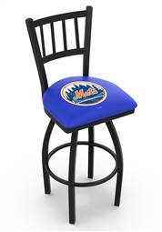 New York Mets 36" Swivel Bar Stool with Black Wrinkle Finish  