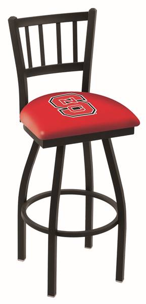 North Carolina State 36" Swivel Bar Stool with Black Wrinkle Finish  