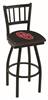 L018 Oklahoma 36" Swivel Bar Stool with Black Wrinkle Finish  