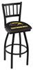 Southern Miss 36" Swivel Bar Stool with Black Wrinkle Finish  