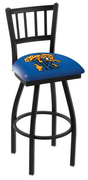 Kentucky "Wildcat" 36" Swivel Bar Stool with Black Wrinkle Finish  