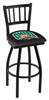 Ohio University 36" Swivel Bar Stool with Black Wrinkle Finish  