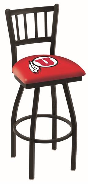 Utah 36" Swivel Bar Stool with Black Wrinkle Finish  