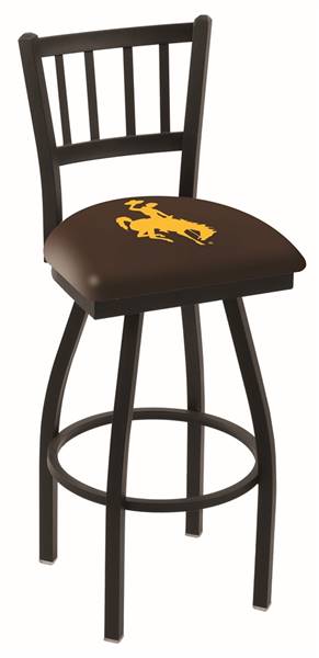 Wyoming 36" Swivel Bar Stool with Black Wrinkle Finish  