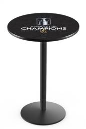 Vegas Golden Knights - 2023 Stanley Cup Champions 36" Tall - 36" Top Pub Table with Black Wrinkle Finish    