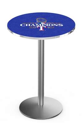 L214 Texas Rangers - 2023 World Series Champions  Pub Table Height 42 inch, Top 36 inch