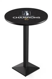 Vegas Golden Knights - 2023 Stanley Cup Champions 36" Tall - 30" Top Pub Table with Black Wrinkle Finish    