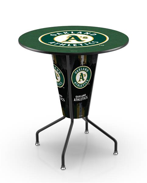 Oakland Athletics 42 inch Tall Indoor Lighted Pub Table