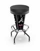 Atlanta Braves 30 inch Lighted Bar Stool with Black Wrinkle Finish