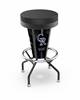 Colorado Rockies 30 inch Lighted Bar Stool with Black Wrinkle Finish