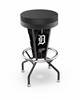 Detroit Tigers 30 inch Lighted Bar Stool with Black Wrinkle Finish