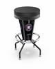 Houston Astros 30 inch Lighted Bar Stool with Black Wrinkle Finish