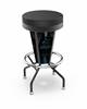 Miami Marlins 30 inch Lighted Bar Stool with Black Wrinkle Finish