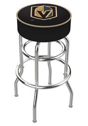 Vegas Golden Knights 25" Double-Ring Swivel Counter Stool with Chrome Finish   