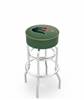  UAB 25" Double-Ring Swivel Counter Stool with Chrome Finish   