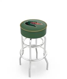  UAB 25" Double-Ring Swivel Counter Stool with Chrome Finish   