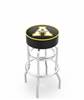  Appalachian State 25" Double-Ring Swivel Counter Stool with Chrome Finish   