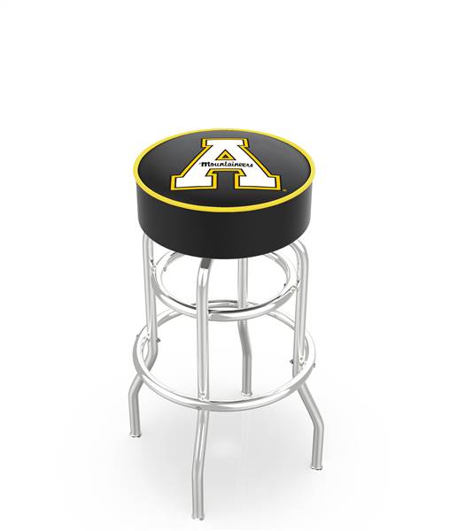  L7C1 Appalachian State 25" Double-Ring Swivel Counter Stool with Chrome Finish   