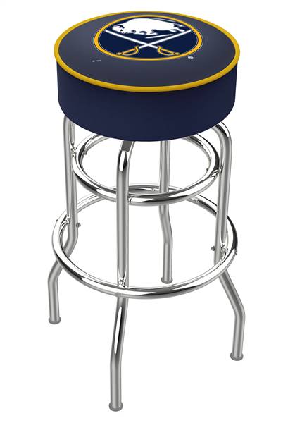  Buffalo Sabres 25" Double-Ring Swivel Counter Stool with Chrome Finish   